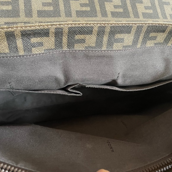 Fendi Ombré Effect Tobacco Zucca Canvas Messenger Bag - Picture 9 of 15